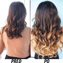 CLIP IN (100g) Ombré 50cm dlhé 