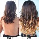 CLIP IN (100g) Ombré 45cm dlhé 